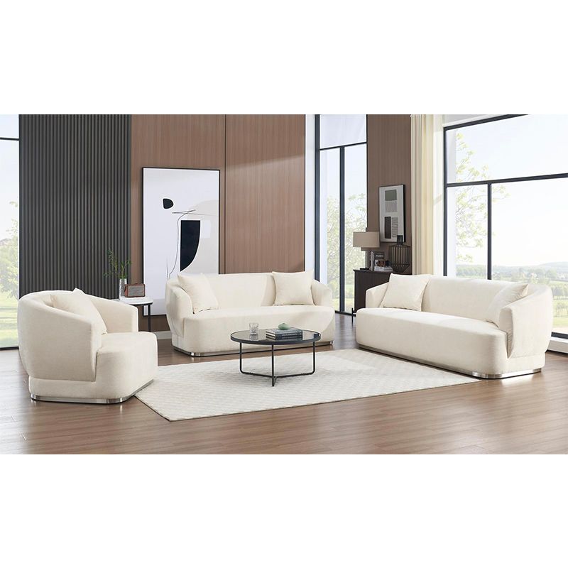 MONACO SOFA & LOVESEAT SET BEIGE-zoom-