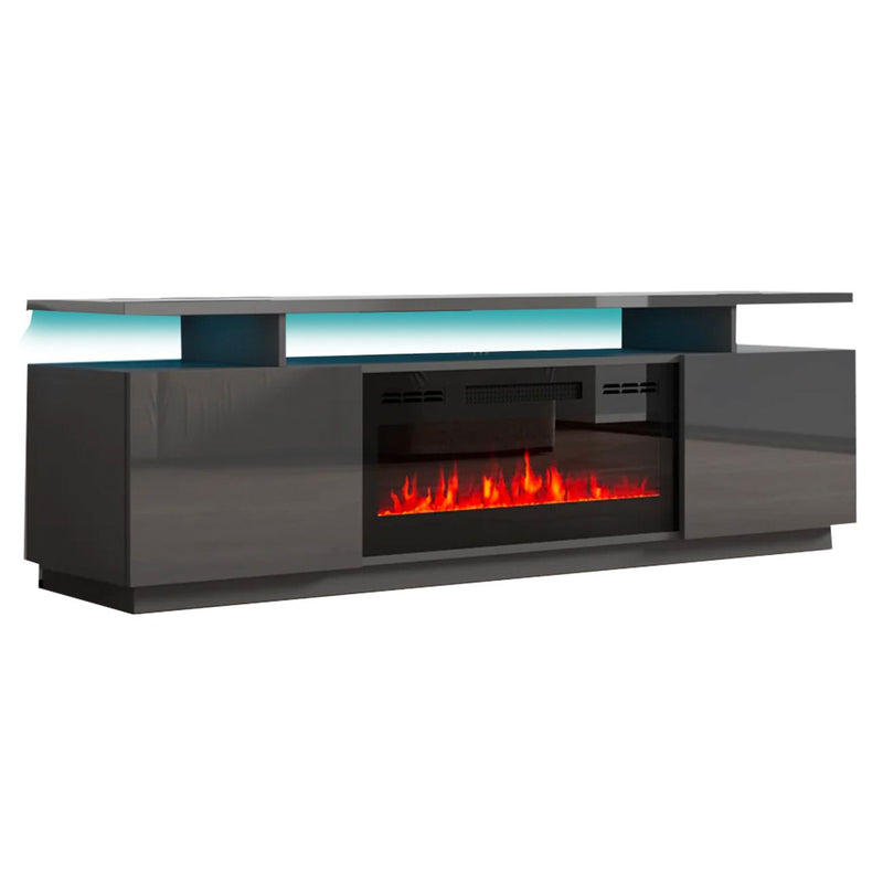 .FIREPLACE TV101 TV Stand GREY-zoom-