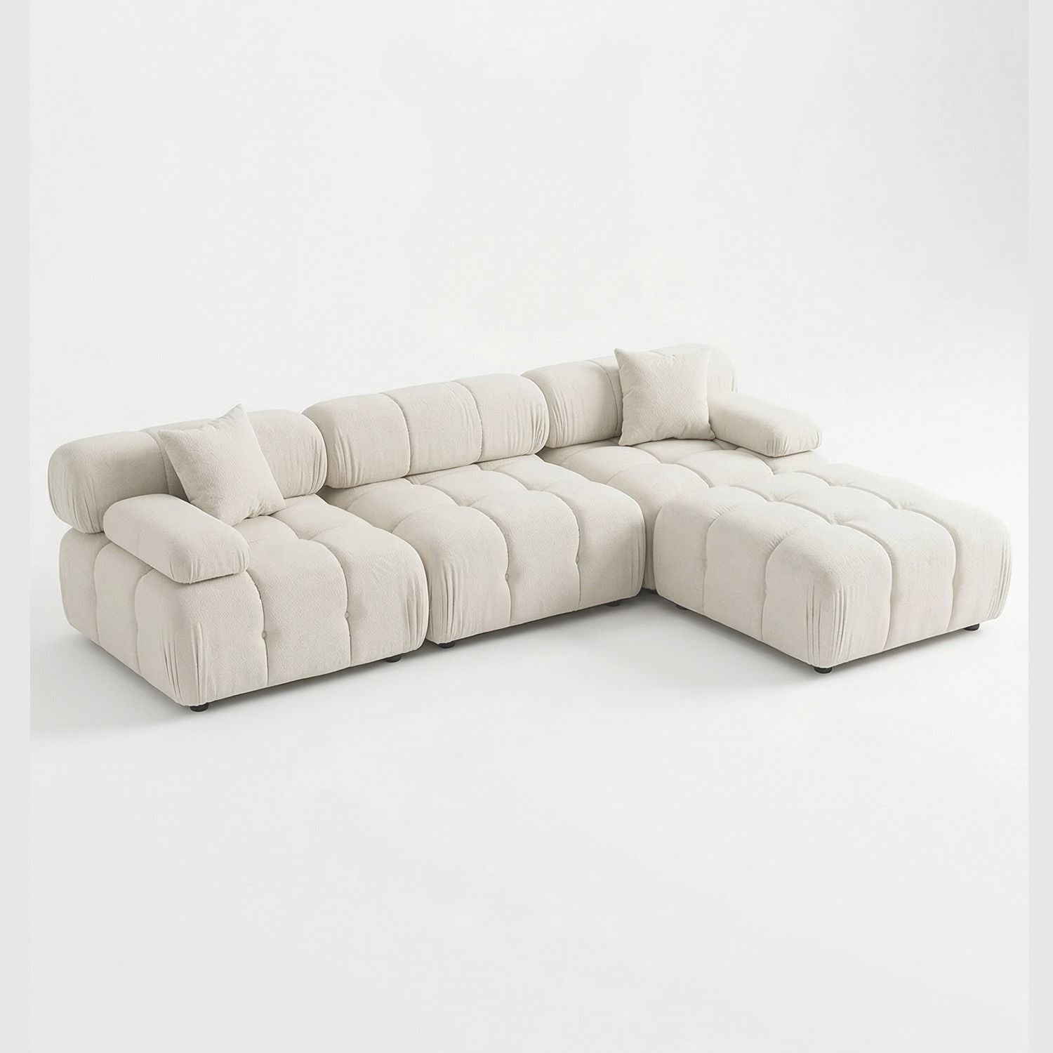 Munich Modular Sectional WHITE/BONE Fabric