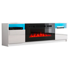 .TV4190 Fireplace TV Stand WHITE