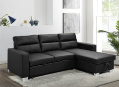 Daniel Reversible Sectional Black