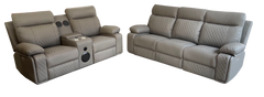 BALTIMORE POWER RECLINER LOVESEAT GREY