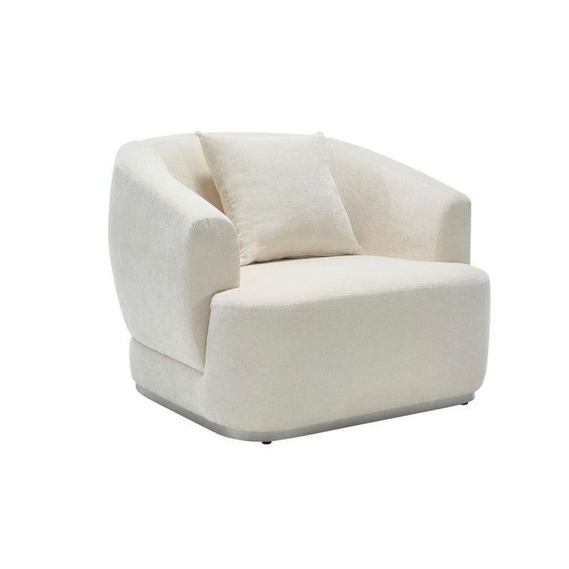 Monaco Accent Chair Beige-zoom-