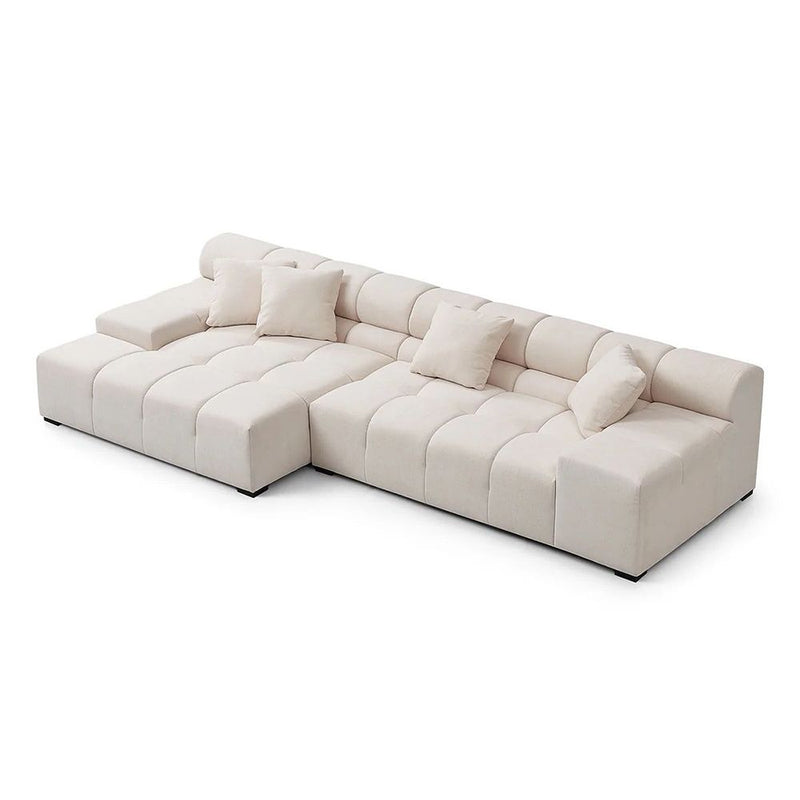 Midtown Sectional Cream LEFT-zoom-