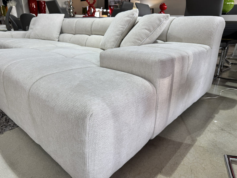 Midtown Sectional HEATHER LIGHT Grey LEFT-zoom-