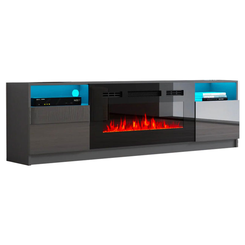 .TV4190 Fireplace TV Stand GREY-zoom-
