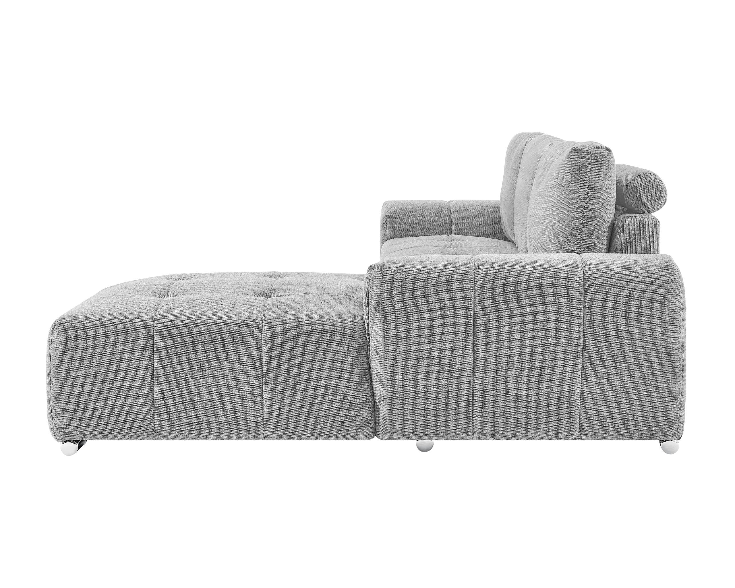 ROMA Sectional Light Grey - LEFT