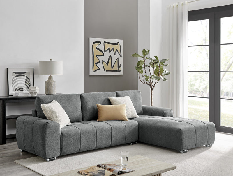 ROMA Sectional Dark Grey - RIGHT-zoom-