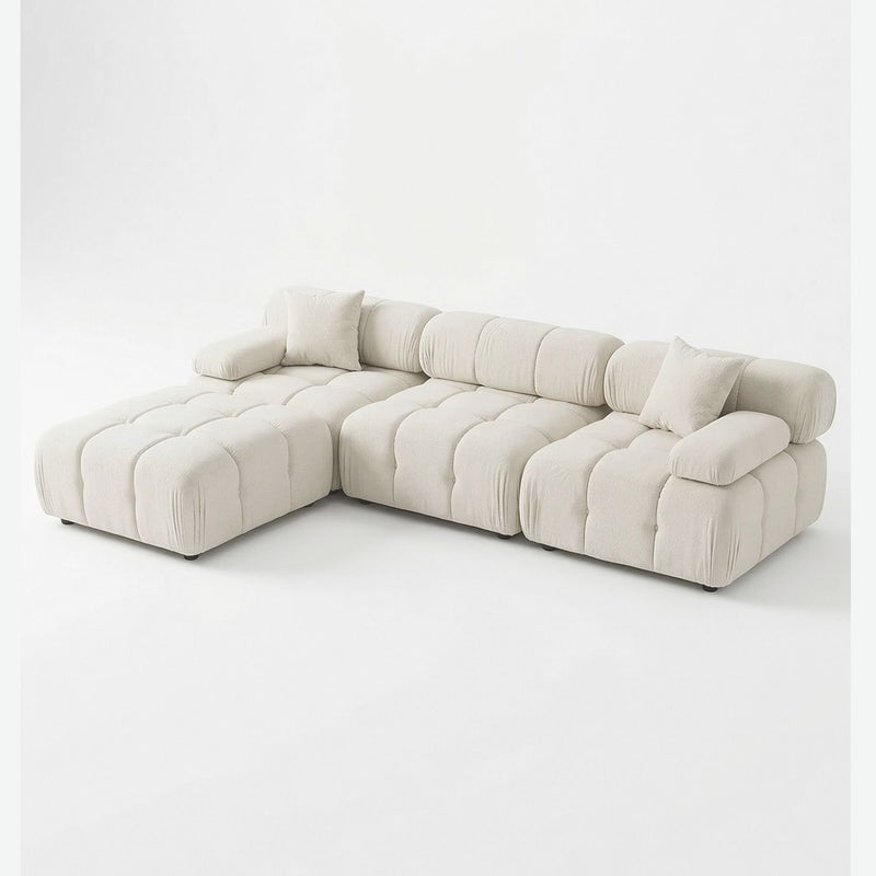 Munich Modular Sectional WHITE/BONE Fabric-zoom-