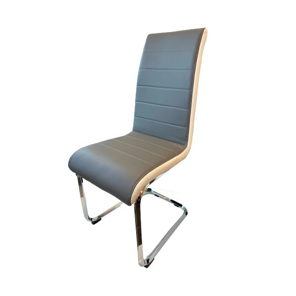 New York Dining Chair Grey & White-zoom-