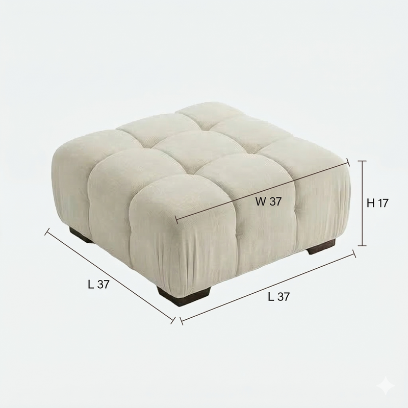 Munich Modular Sectional WHITE/BONE Fabric-zoom-