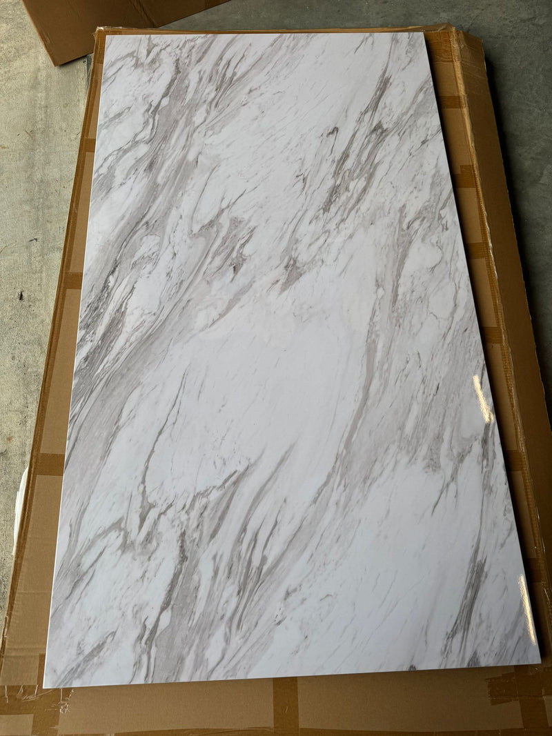 BELI DINING TABLE GREY MARBLE TOP-zoom-