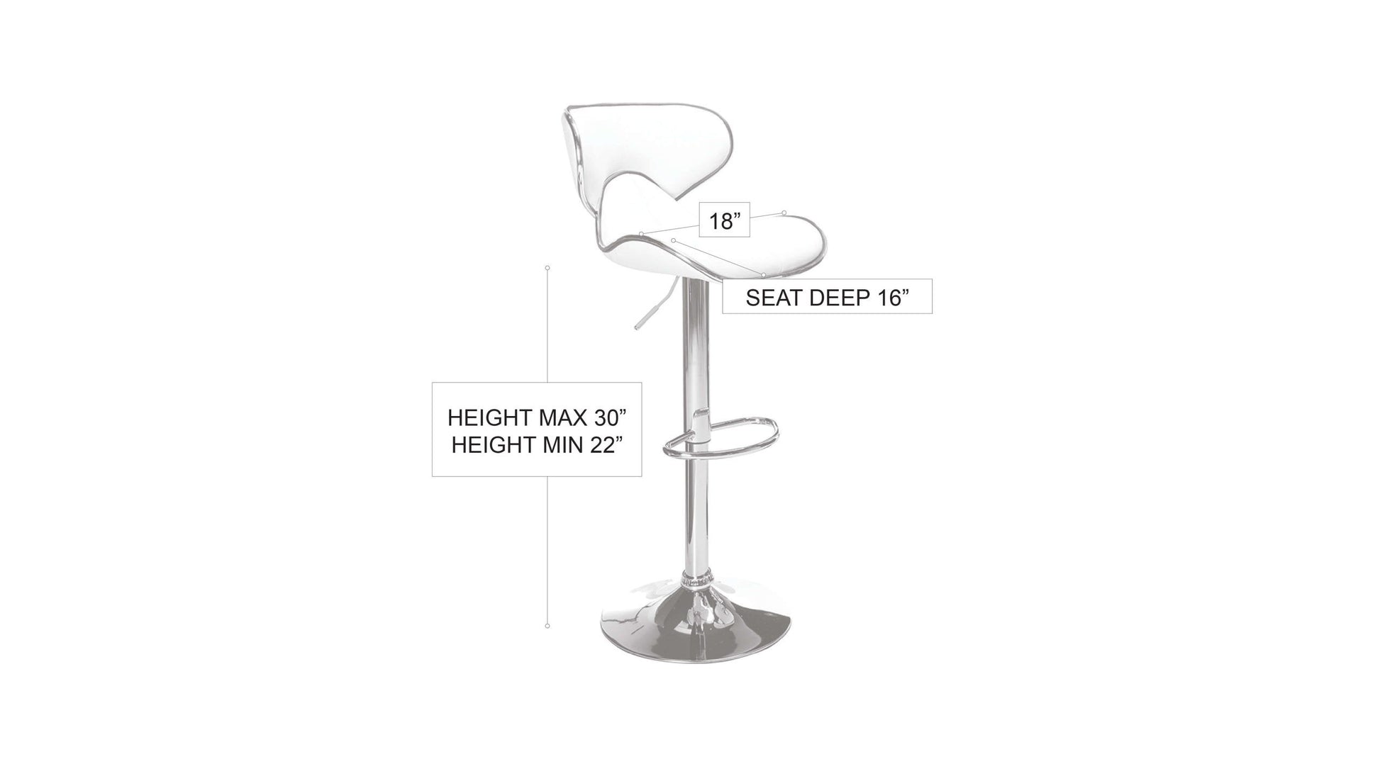 Pub Barstool Red
