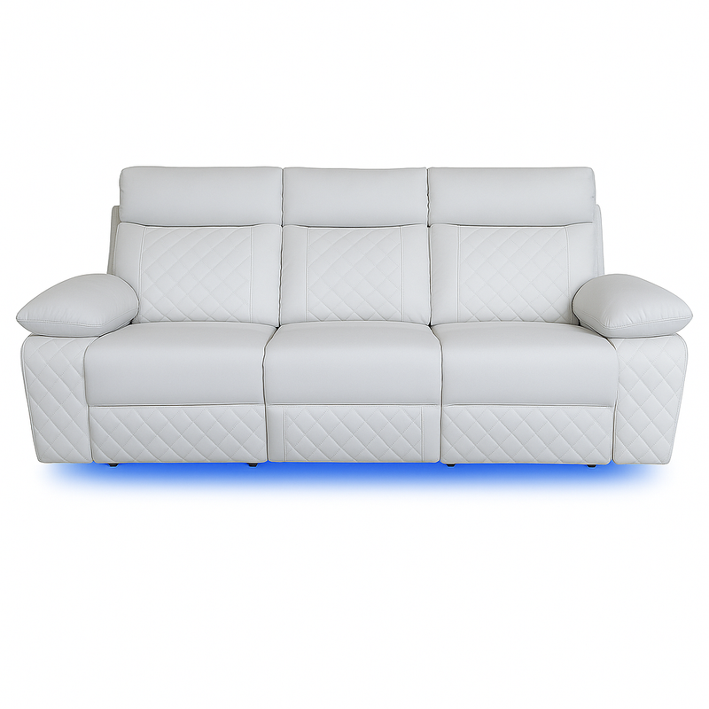 BALTIMORE POWER RECLINER SOFA WHITE-zoom-