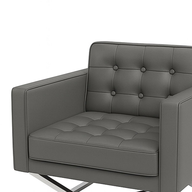 Valentin Accent Chair Grey-zoom-