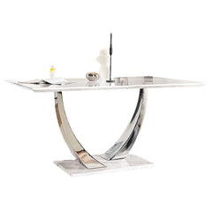 BELI DINING TABLE WHITE MARBLE TOP