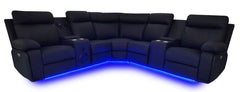 CHICAGO Power Sectional Black