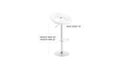 Donut Barstool Red