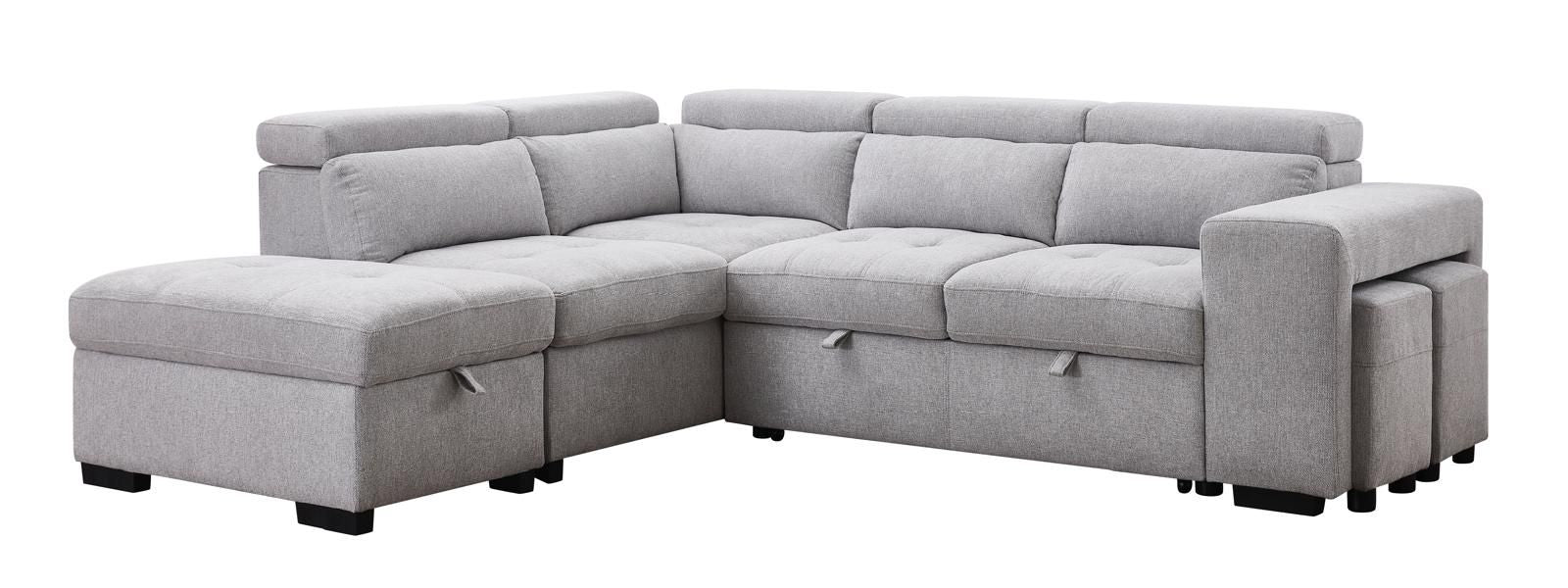 POSITANO Sectional NEW 2025 RIGHT Grey Fabric