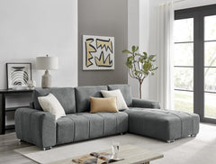 ROMA Sectional Dark Grey - LEFT