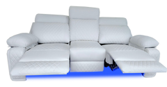 BALTIMORE POWER RECLINER SOFA WHITE