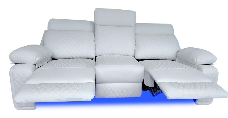 BALTIMORE POWER RECLINER SOFA WHITE-zoom-