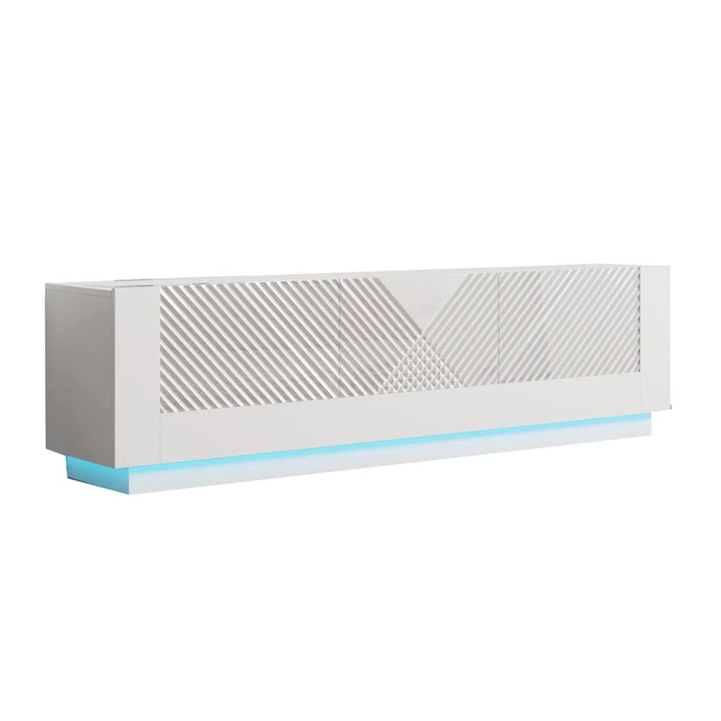 Colonia TV241 Stand LED Doors White Lacquer UV-zoom-