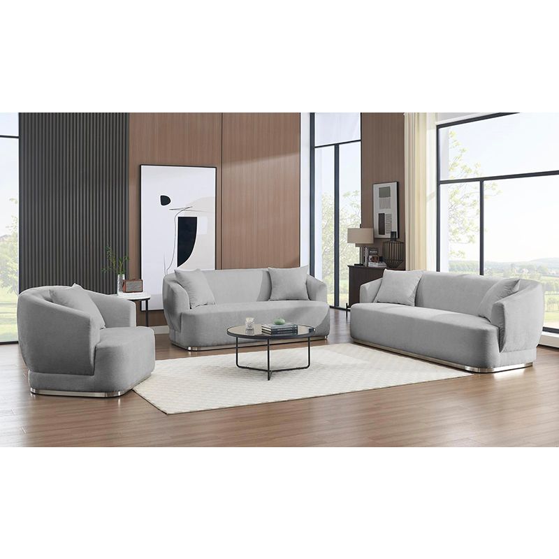 MONACO SOFA & LOVESEAT SET GREY-zoom-