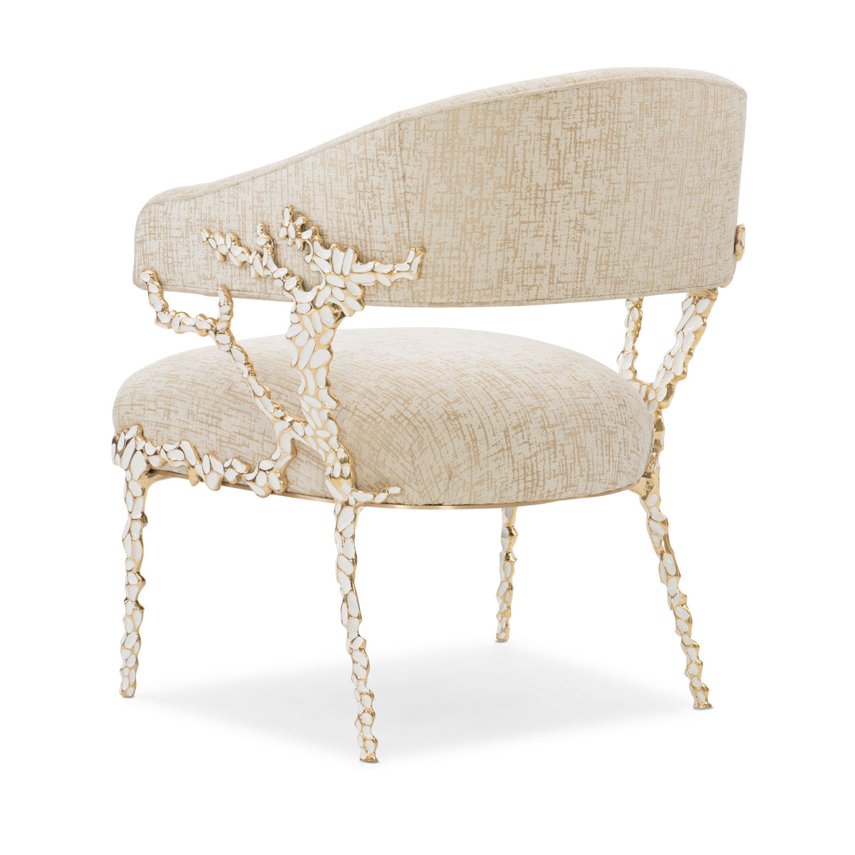 Caracole Glimmer of Hope Chair – room setting – Lusso Furniture Miami