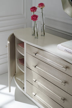 Caracole Clear To Me Dresser – angle view – Lusso Furniture Miami