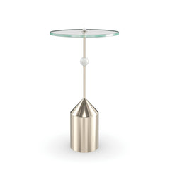 Caracole Alpha Side Table – front view – Lusso Furniture Miami