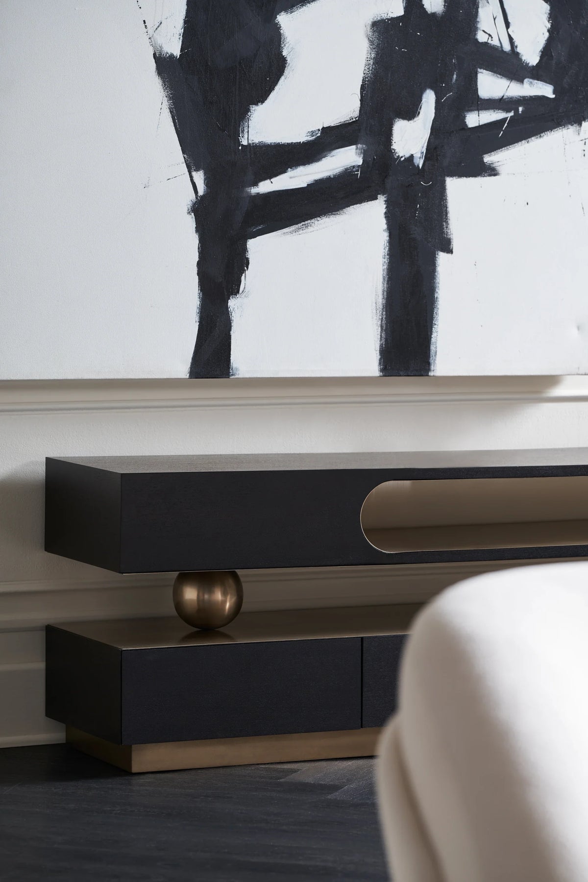 Caracole Harmony Sideboard – side view – Lusso Furniture Miami