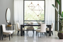 Caracole Edge Dining Table – angle view – Lusso Furniture Miami