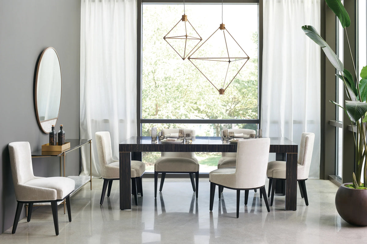 Caracole Edge Dining Table – angle view – Lusso Furniture Miami
