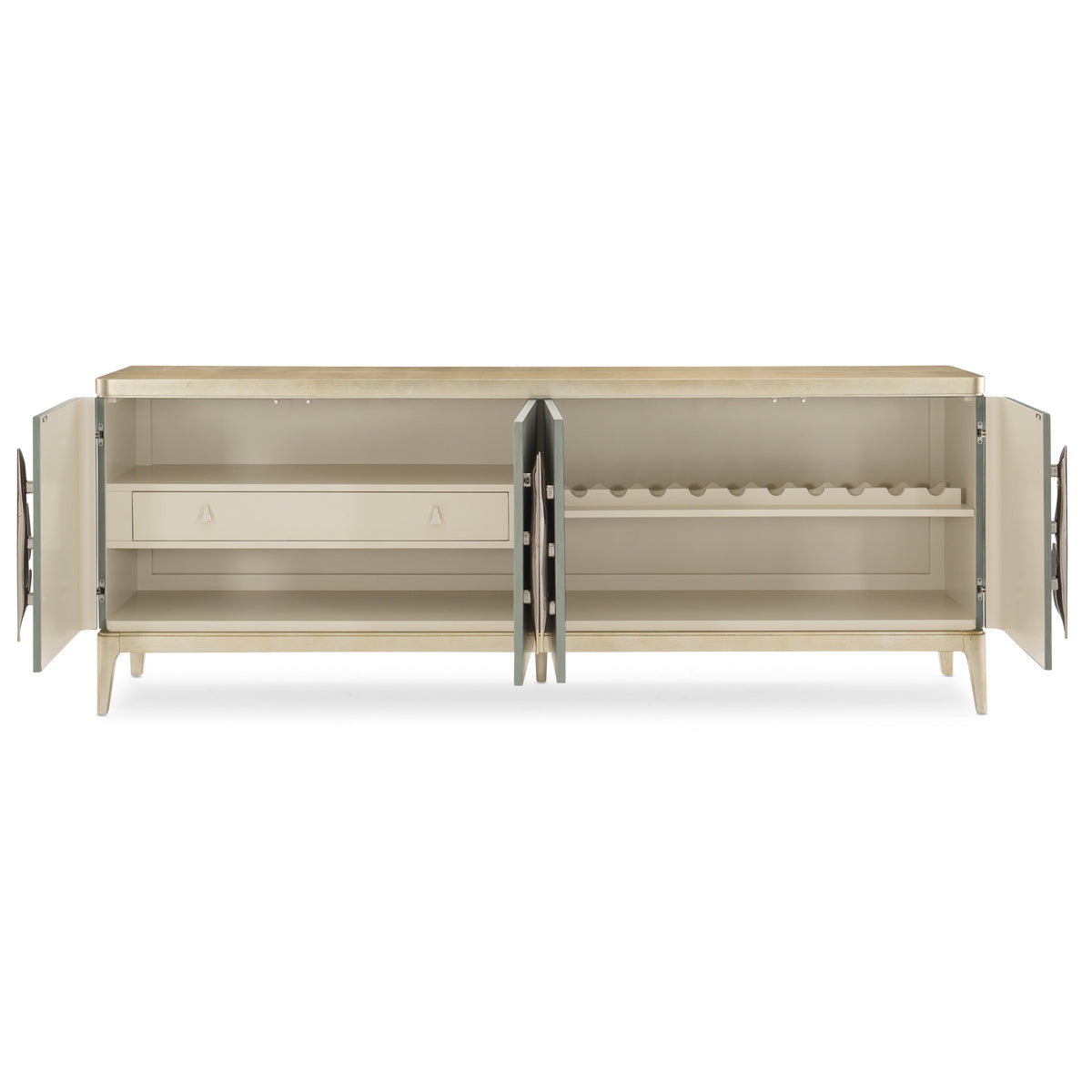 Caracole Waterside Console – room setting – Lusso Furniture Miami