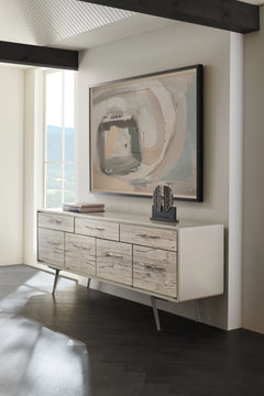 Caracole Highs And Lows Credenza – angle view – Lusso Furniture Miami