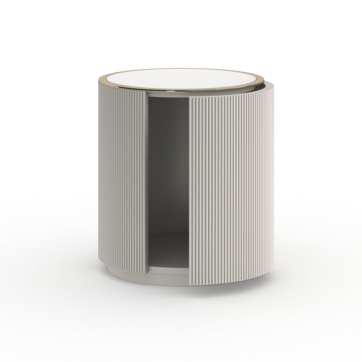 Caracole Love Round End Table – view 12 – Lusso Furniture Miami