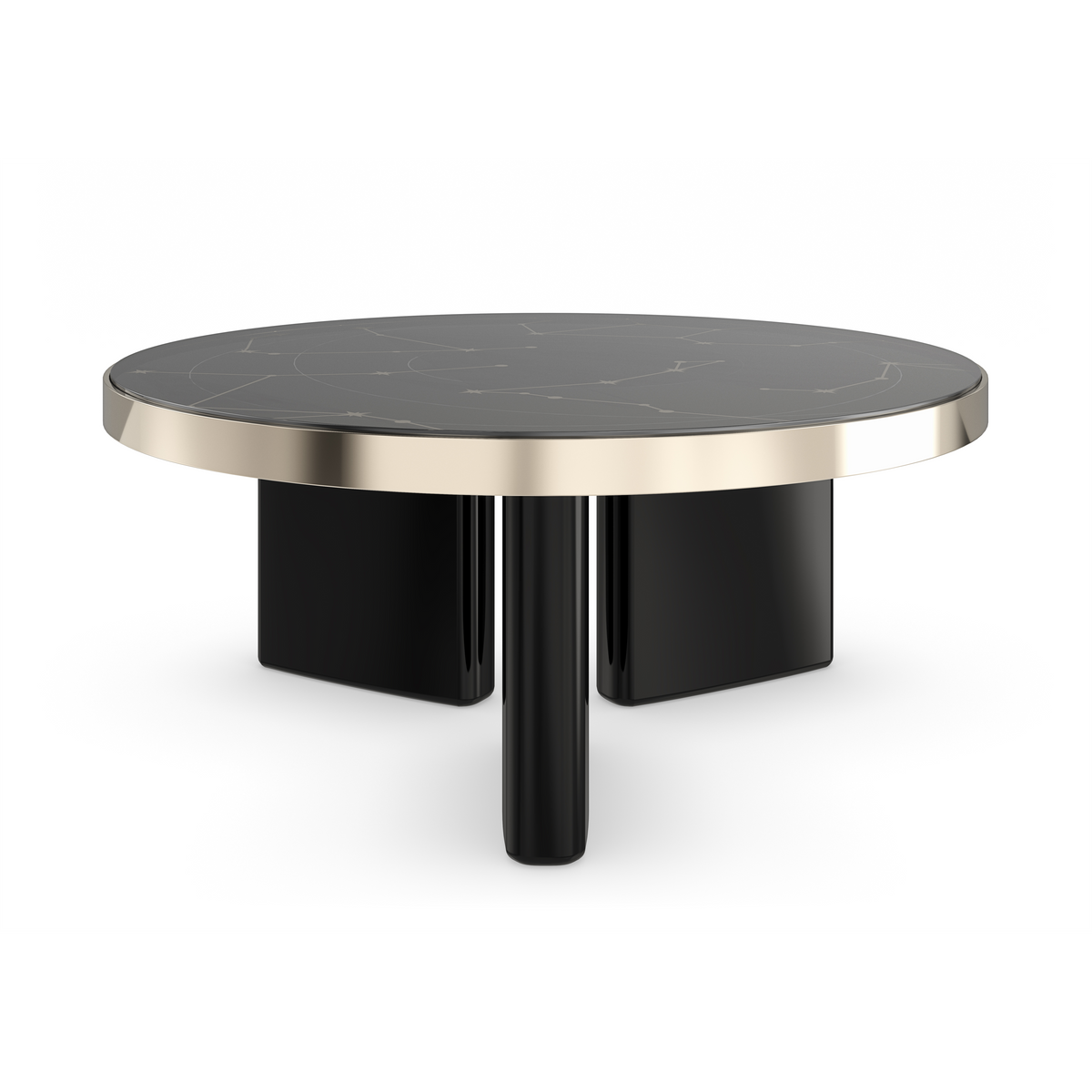 Caracole Umbra Large Cocktail Table – front view – Lusso Furniture Miami