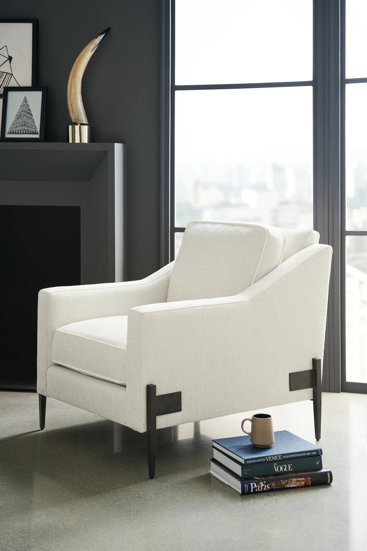 Caracole Remix Accent Chair – back view – Lusso Furniture Miami