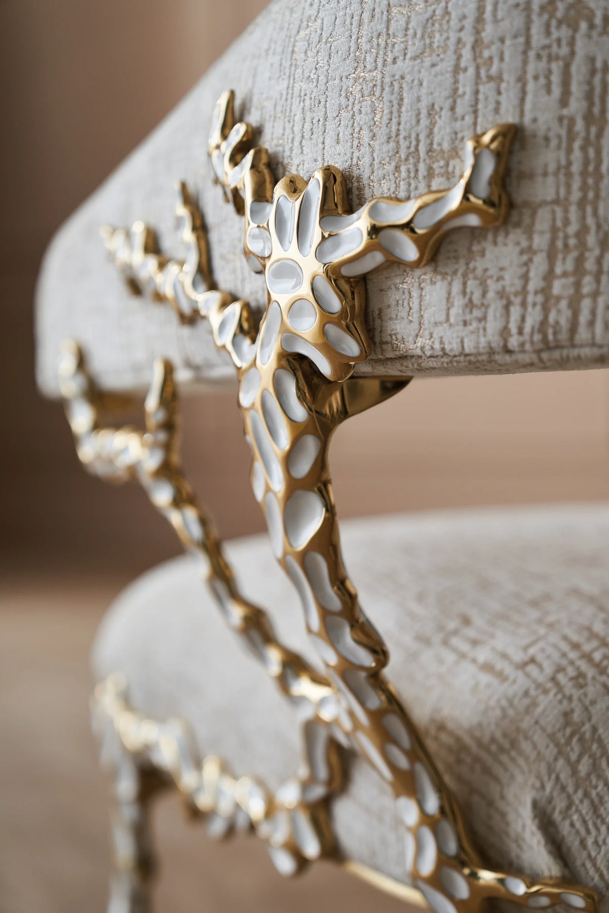 Caracole Glimmer of Hope Chair – top view – Lusso Furniture Miami