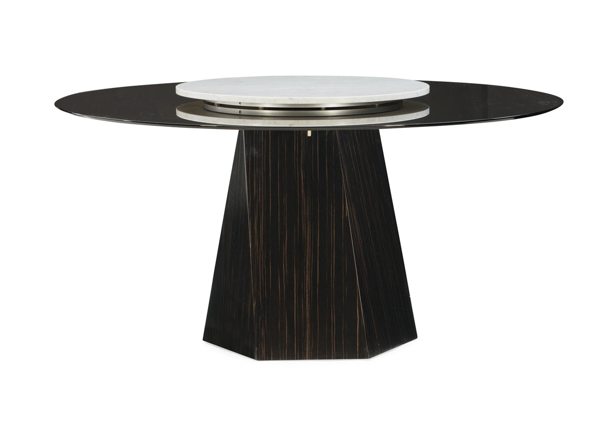 Caracole Vector Lazy Susan Tray – side view – Lusso Furniture Miami