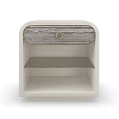 Caracole Quarry Nightstand – front view – Lusso Furniture Miami