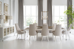 Caracole Lattice Gather Dining Table – angle view – Lusso Furniture Miami