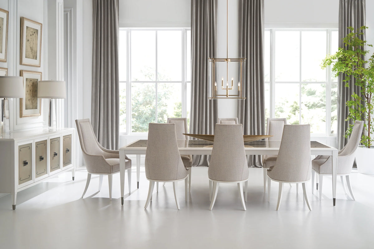 Caracole Lattice Gather Dining Table – angle view – Lusso Furniture Miami