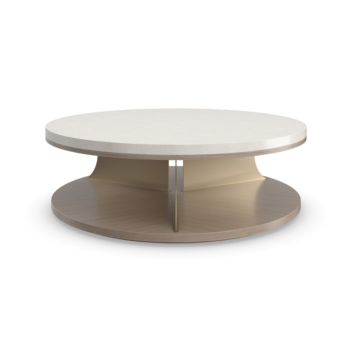 Caracole Braces Cocktail Table – front view – Lusso Furniture Miami