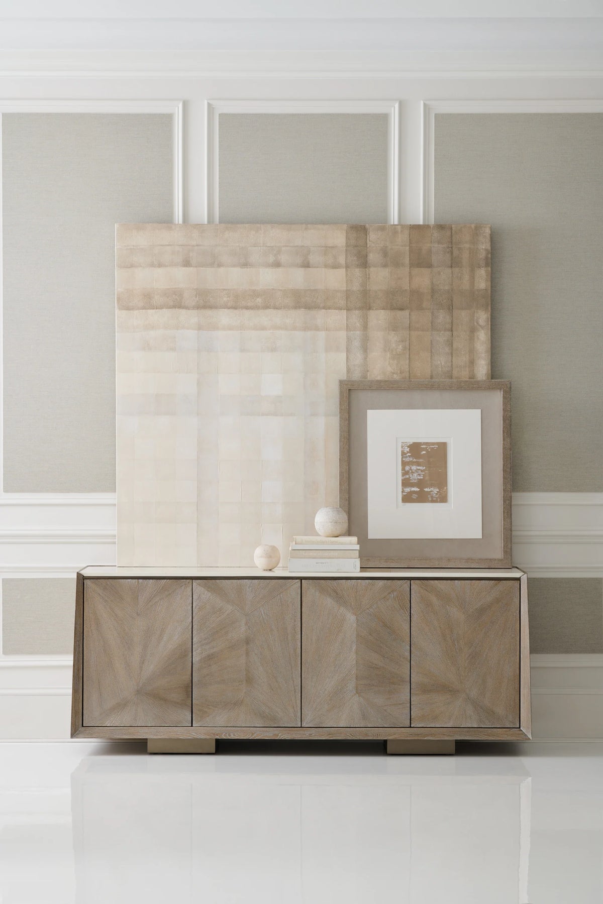 Caracole Point Of View Sideboard – angle view – Lusso Furniture Miami