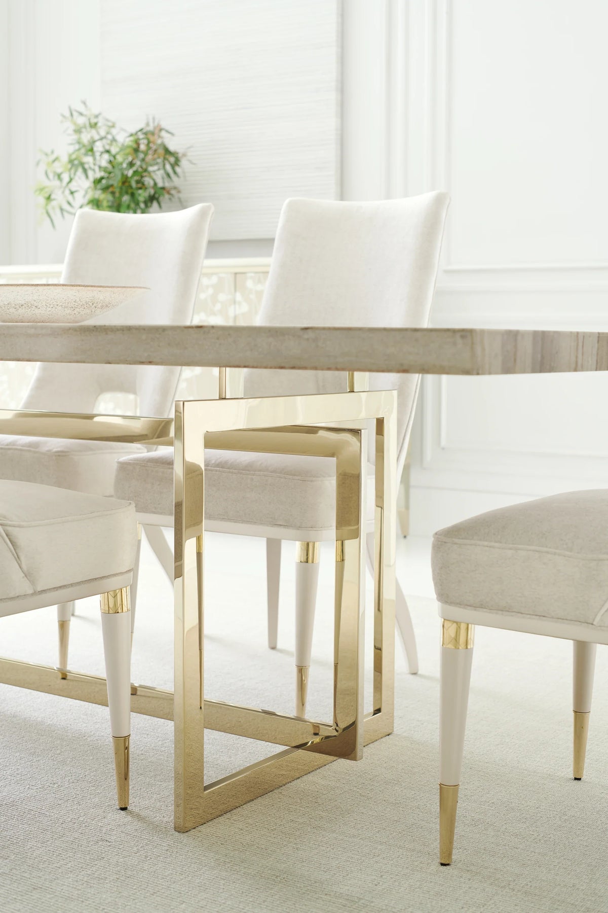 Caracole Wish You Were Here Dining Table – view 19 – Lusso Furniture Miami