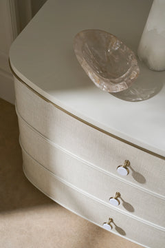 Caracole Soft Embrace Nightstand – back view – Lusso Furniture Miami