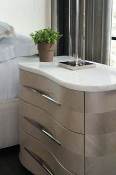 Caracole Wanderlust Nightstand – back view – Lusso Furniture Miami