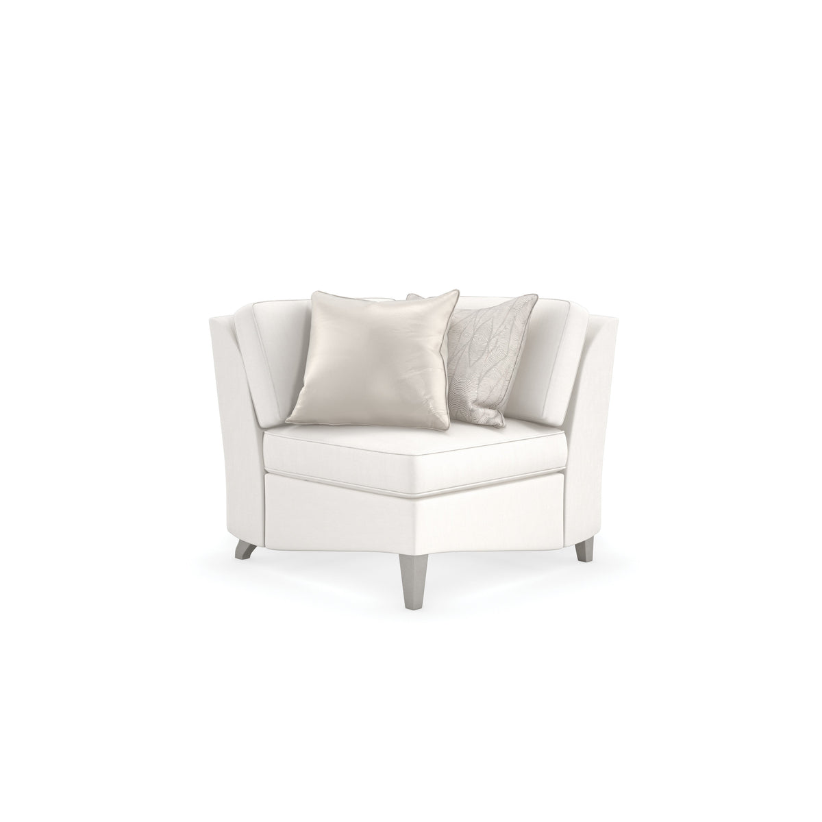 Caracole Victoria Corner Sectional – front view – Lusso Furniture Miami